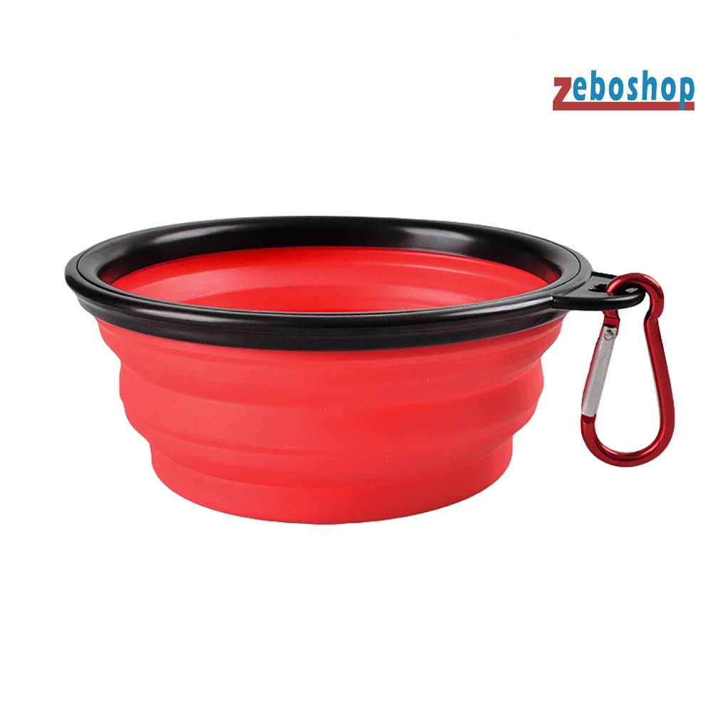 Cốc Đựng Thức Ăn / Nước Uống 2 Trong 1 Có Thể Gấp Gọn Tiện Dụng Mang Theo Du Lịch Cho Thú Cưng