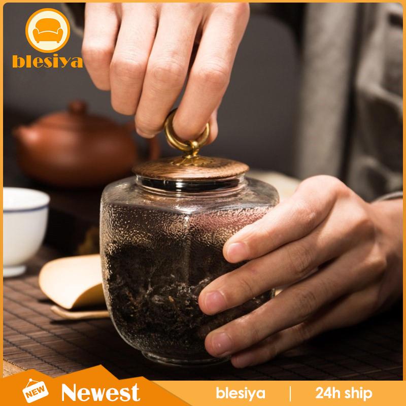 Hũ Thủy Tinh Tròn Đựng Trà / Thức Ăn Phong Cách Retro Cho Phòng Bếp / Phòng Ăn