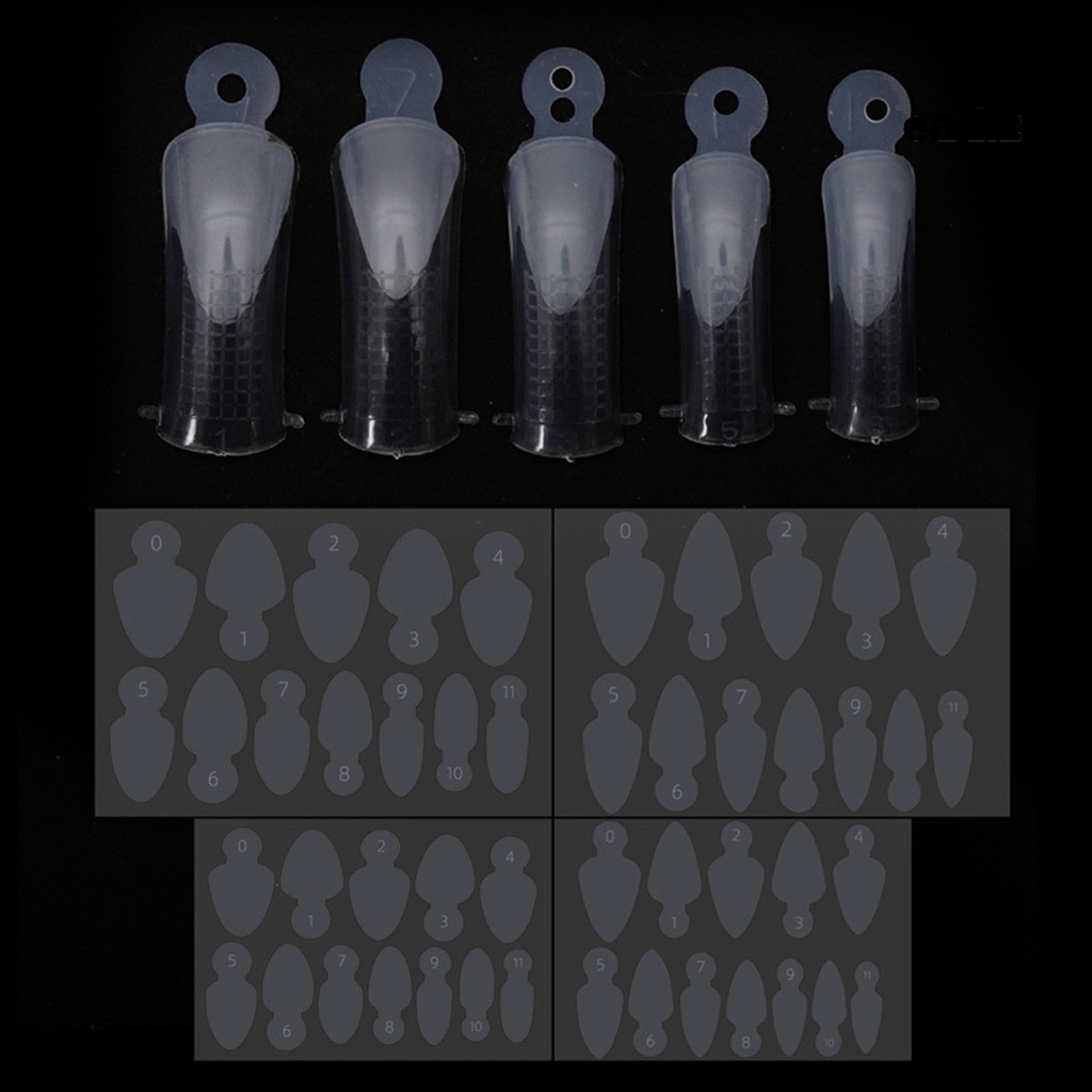 Bộ 12 Khuôn Nối Móng Tay Nhiều Hình Dạng Có Thể Tháo Rời DIY