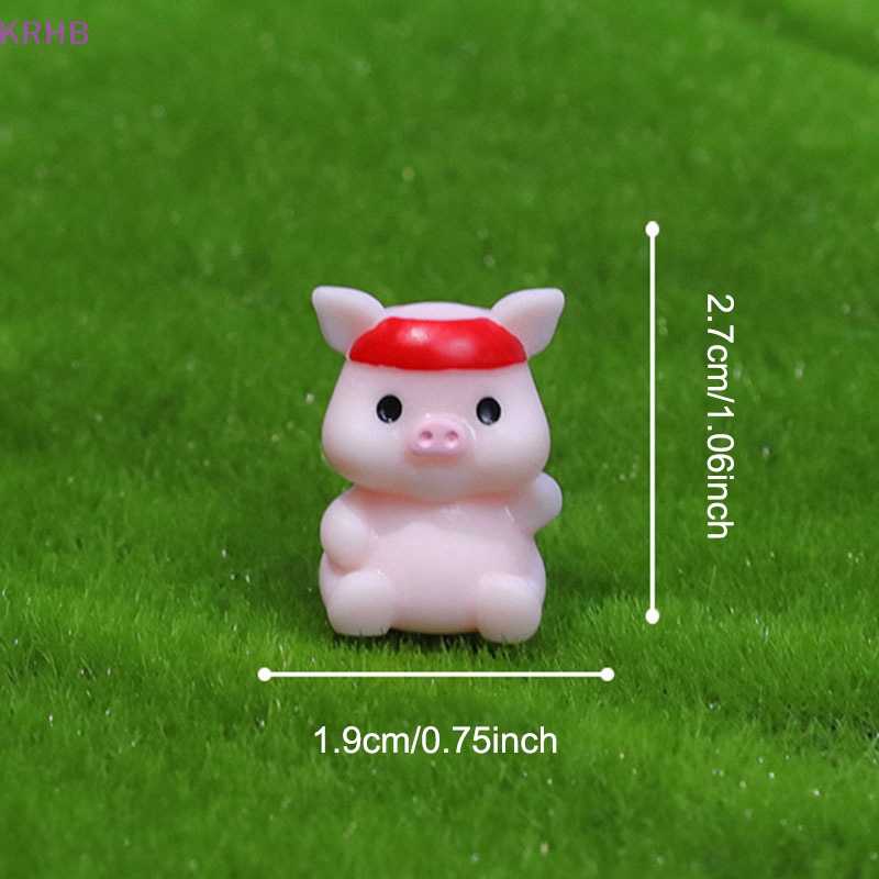 Mô Hình Chú Heo Bằng Nhựa Resin Dễ Thương Trang Trí Tiểu Cảnh / Nhà Búp Bê Mới
