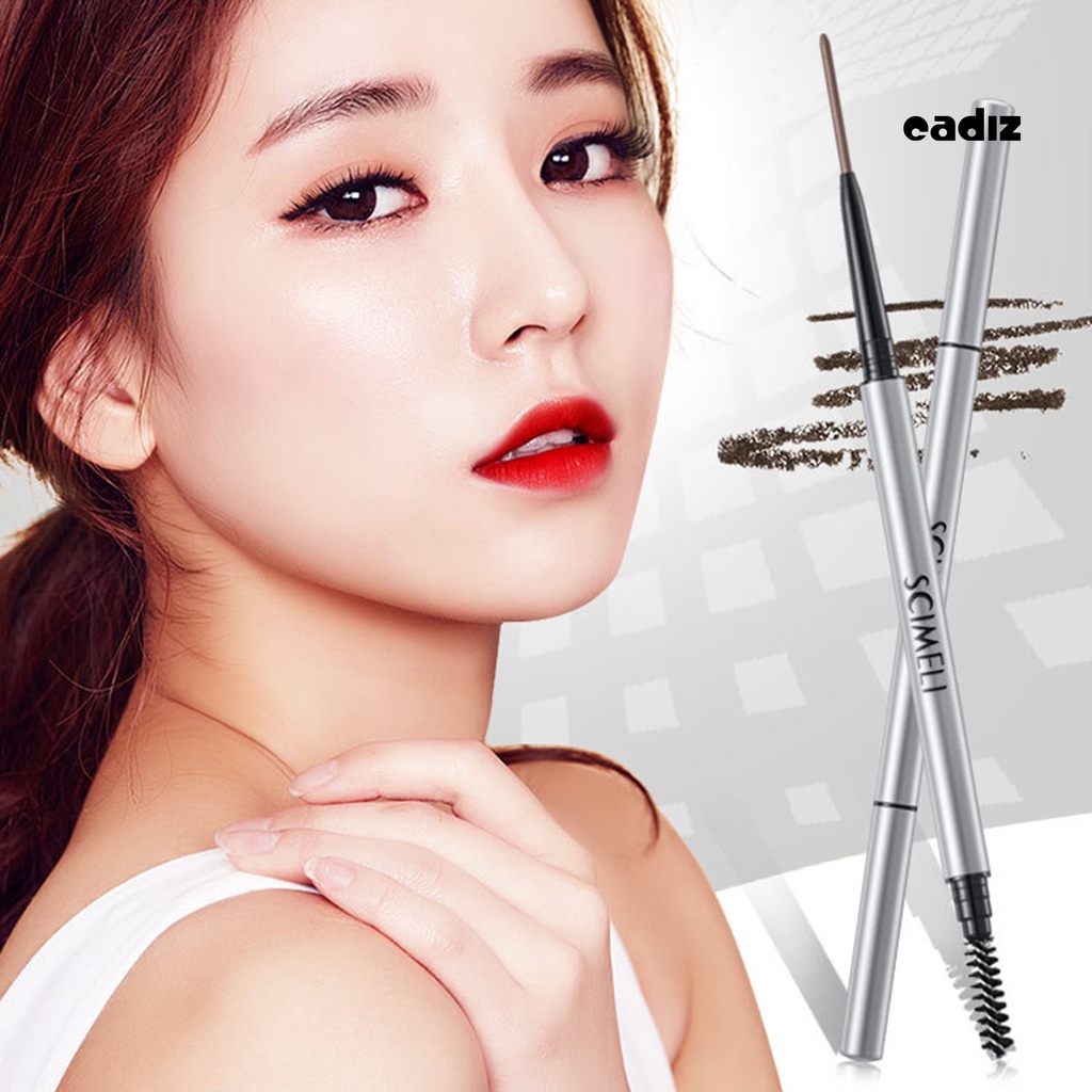 1 Bộ Bút Chì Kẻ Lông Mày 1.5mm Kèm Cọ Thay Thế Đầu Siêu Mỏng Chống Nước Chống Mồ Hôi Lâu Trôi Chuyên Nghiệp Cho Người Mới Bắt Đầu