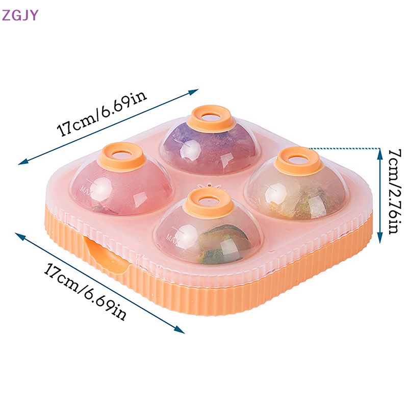 Khuôn Làm Đá Hình Cầu 3D Bằng Silicone Đường Kính 6.5cm Mới