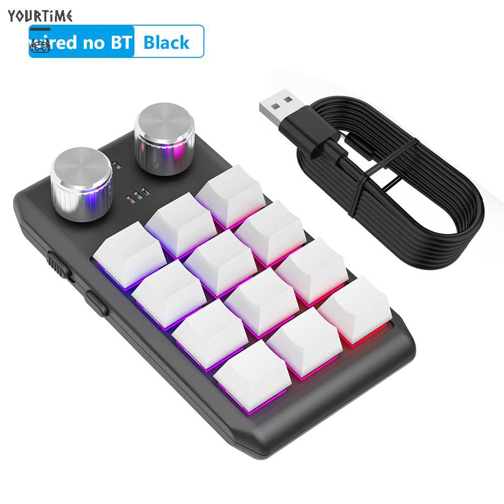 Bàn PhíM DIY RGB 12 PhíM 2 NúT Hỗ Trợ Lập TrìNh Cho Windows