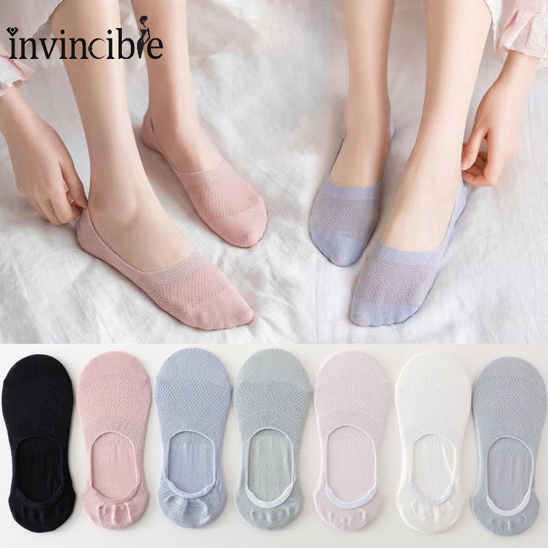 Vớ Lưới Cổ Thấp Mỏng Nhẹ Thoáng Khí Thoải Mái Chống Trượt Thân Thiện Với Da