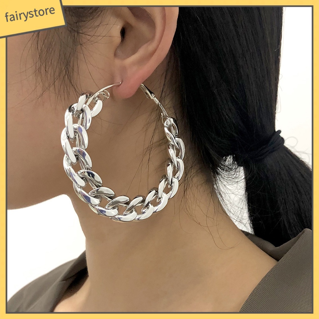 1 Đôi Bông Tai Tròn Không Gây Kích Ứng Thân Thiện Với Làn Da Và Không Gây Kích Ứng Dành Cho Nữ