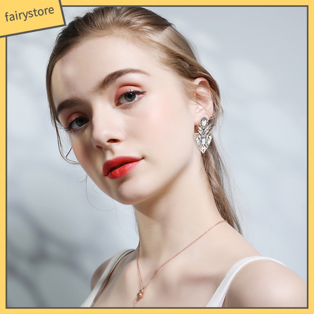 Khuyên Tai Đính Đá Phong Cách Bohemian Thời Trang Cho Nữ