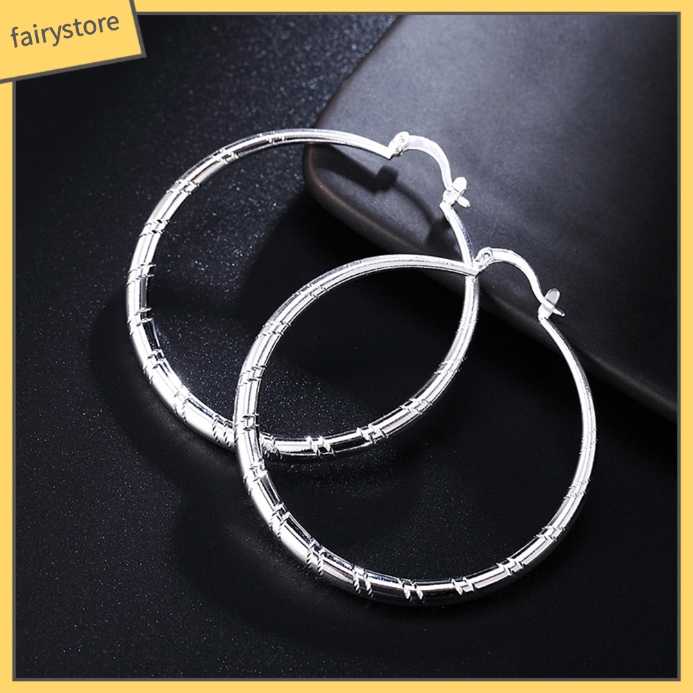 Khuyên Tai Hình Tròn Lớn Phong Cách Cổ Điển Dành Cho Nữ