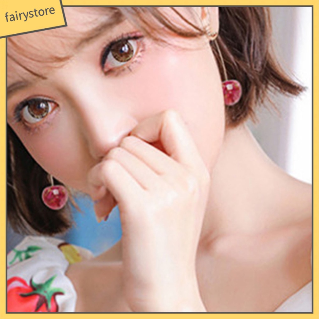 Bông Tai Hình Trái Cherry Tinh Tế Dành Cho Nữ