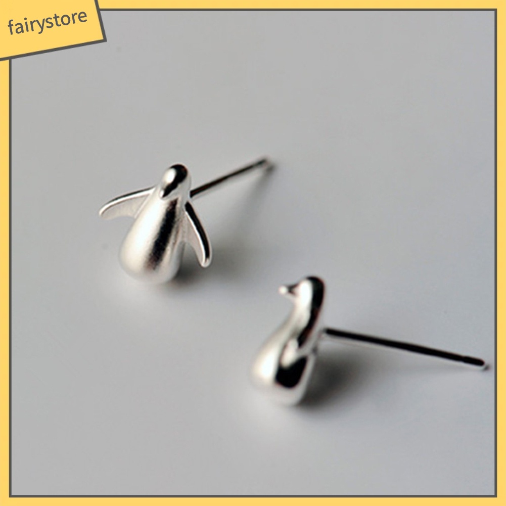 Khuyên Tai Hình Chim Cánh Cụt 3D Dễ Thương Dành Cho Nữ