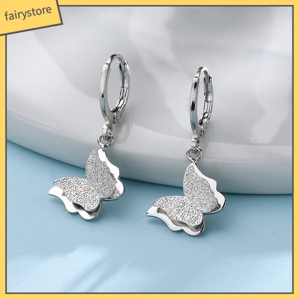 [FRO] 1 Khuyên Tai Vòng Thả Tối Giản Bóng Cao Không Gây Dị Ứng Thời Trang Quà Tặng Cao Cấp Cho Nữ Dating