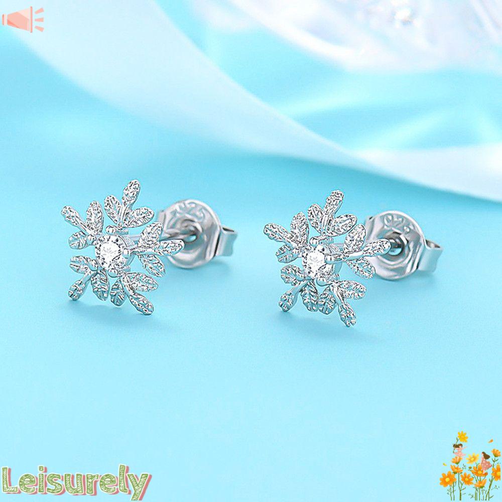 Bông Tai Mạ Bạc 925 Thiết Kế Đơn Giản Thời Trang Dự Tiệc Cho Nữ