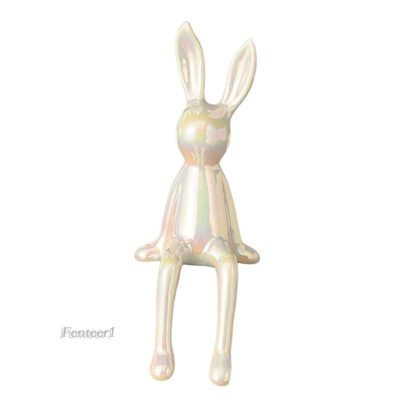 [Fenteer1] Mô Hình Tượng Thỏ Điêu Khắc Trang Trí Hành Lang / Phòng Ngủ / Văn Phòng /