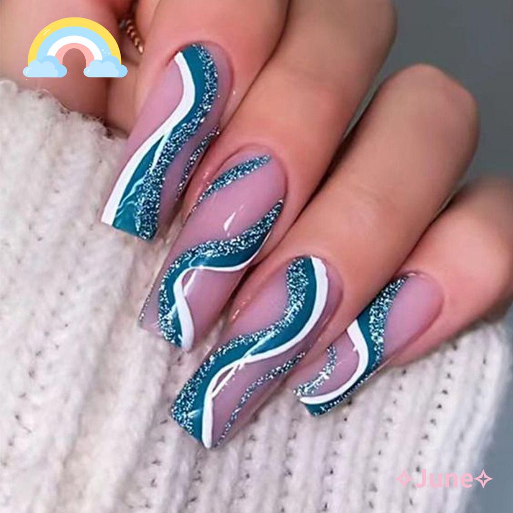 Bộ 24 Móng Tay Giả Che Phủ Toàn Diện Tháo Rời Được DIY