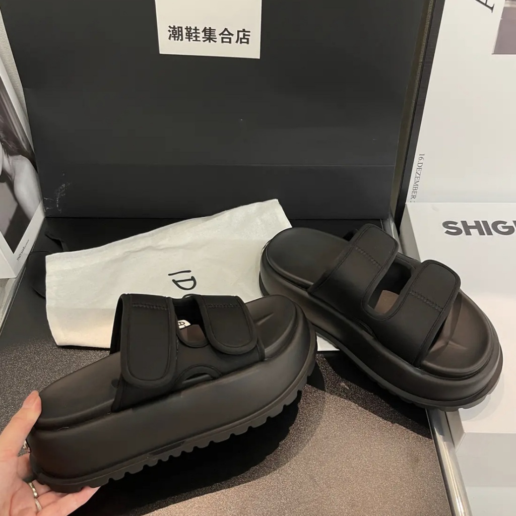 Duoya Tóc Thẳng ~ [Hàng Có Sẵn] Dép Lê Quai Dán Dày Thời Trang Đi Biển Bán Chạy Cho Nữ