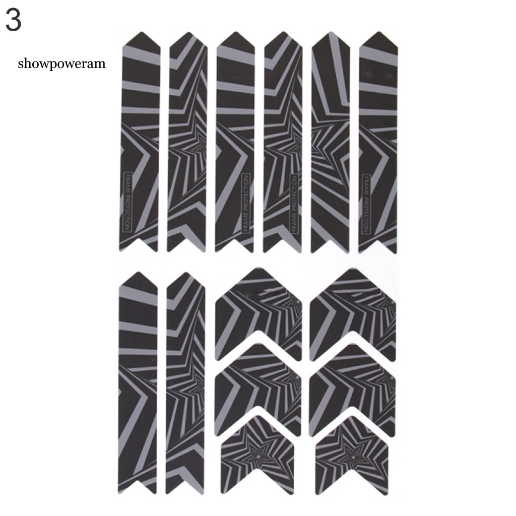 Miếng Dán Phản Quang 3D Chống Thấm Nước Trang Trí Bảo Vệ Xe Đạp DIY