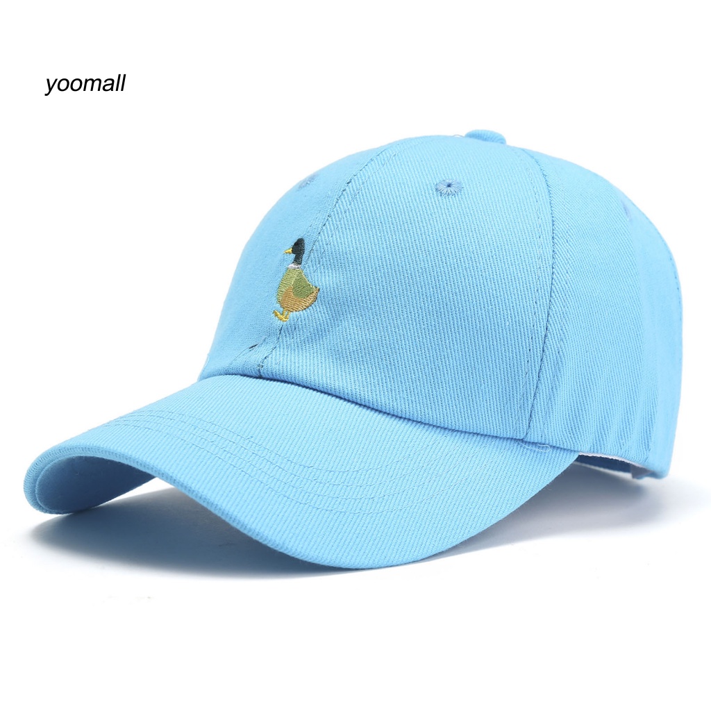 Mũ Lưỡi Trai Chống Nắng Thêu Hình Vịt Có Thể Điều Chỉnh Cho Nam Nữ