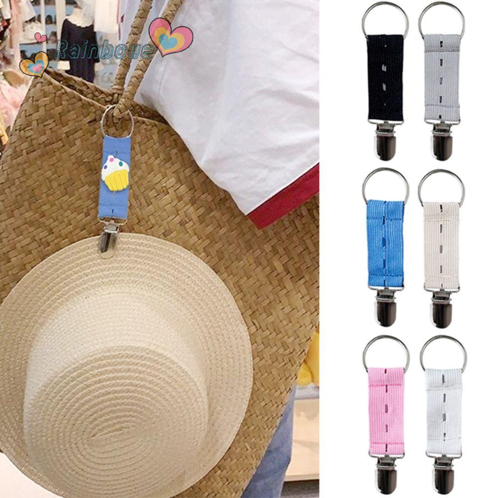 Giá Đỡ Kẹp Nón / Túi Xách Đàn Hồi Đa Năng Màu Cầu Vồng Dễ Thương