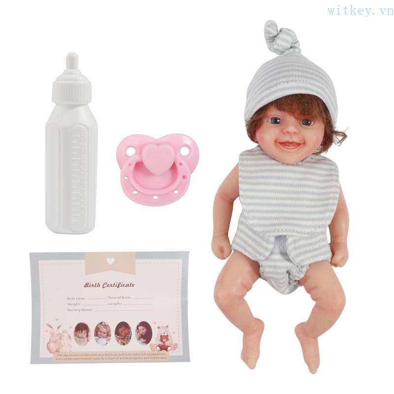 Búp Bê Em Bé Sơ Sinh Bằng Silicon Dễ Thương