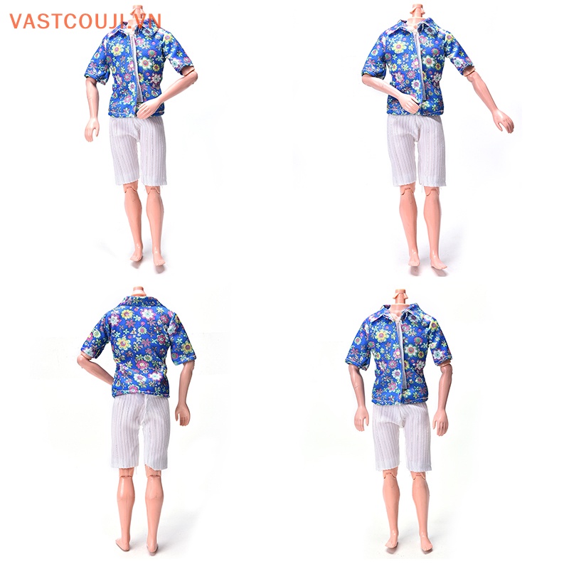 Bộ Đồ Họa Tiết Hoa Xinh Xắn Cho Búp Bê Ken