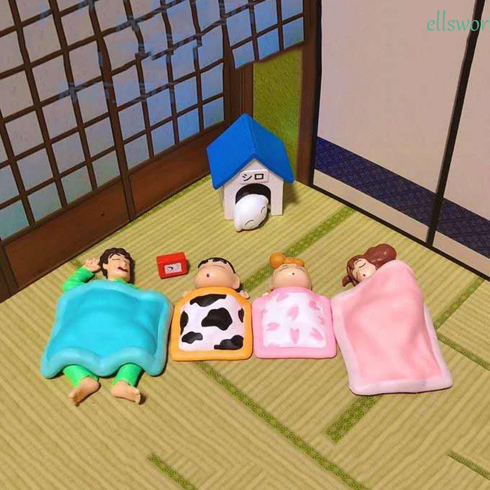 Set 5 Mô Hình Nhân Vật Phim Hoạt Hình Nhật Bản Shin-chan