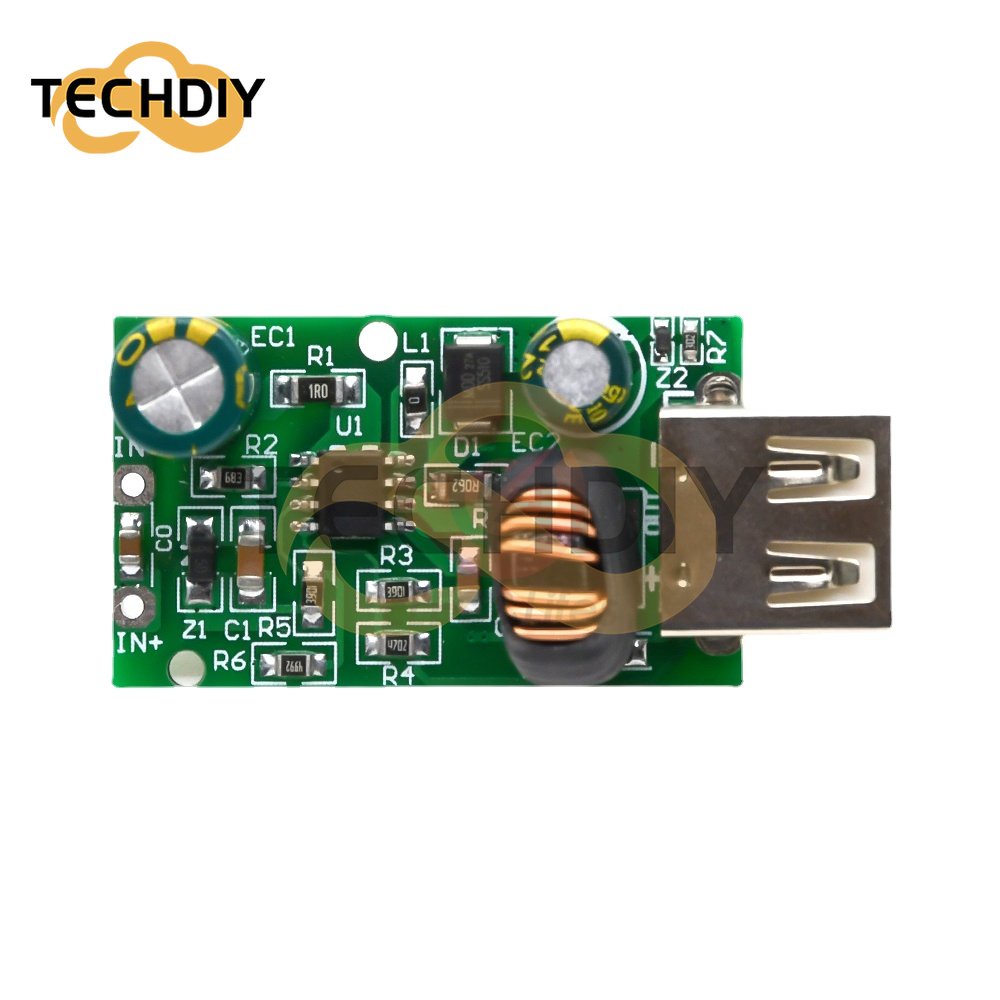 Mô Đun Hạ Áp 12V 24V 48V 60V 72V DC-DC 5V 2A USB Chuyên Dụng Cho Điện Thoại Di Động