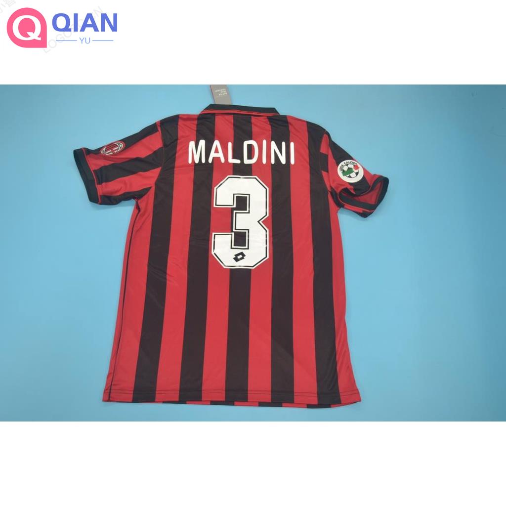 Áo Bóng Đá Đội Tuyển Milan 96-97 Phong Cách Retro