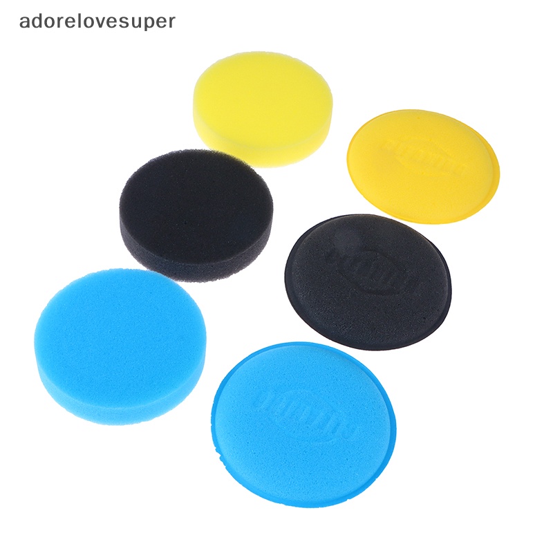 6 Mút Đánh Bóng Xe Hơi Hình Tròn Mật Độ Cao Tiện Dụng AD1VN