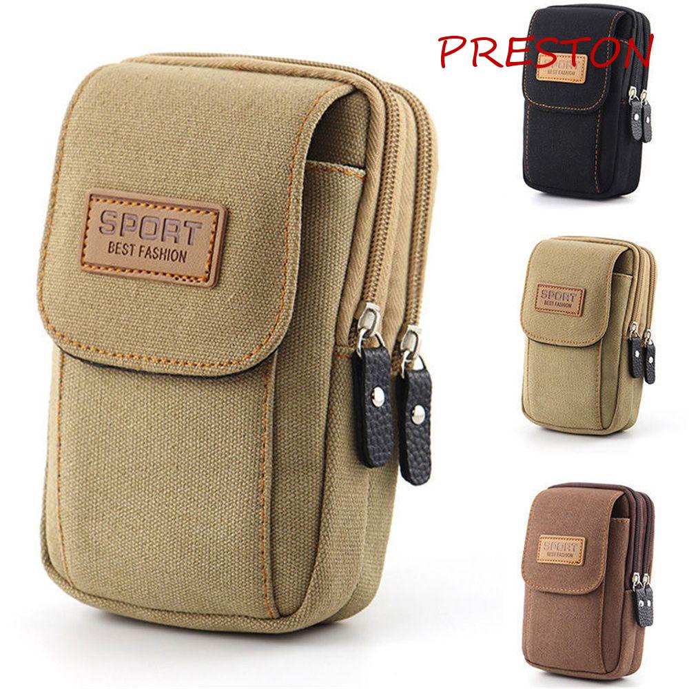 Túi Canvas Đựng Điện Thoại Đeo Thắt Lưng Dành Cho Nam Giới