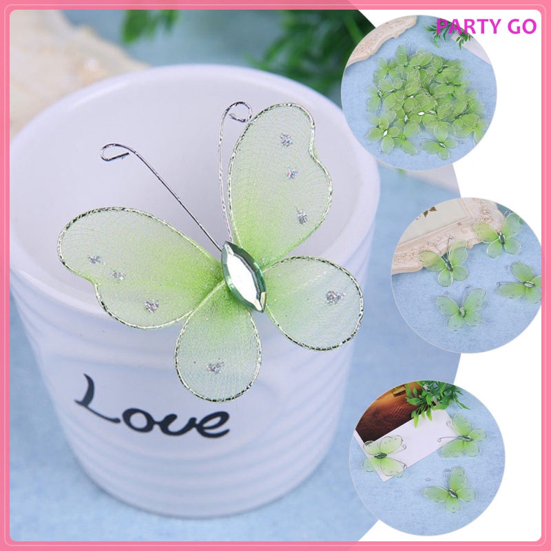 Bộ 12 Bươm Bướm Trang Trí Tiệc Cưới