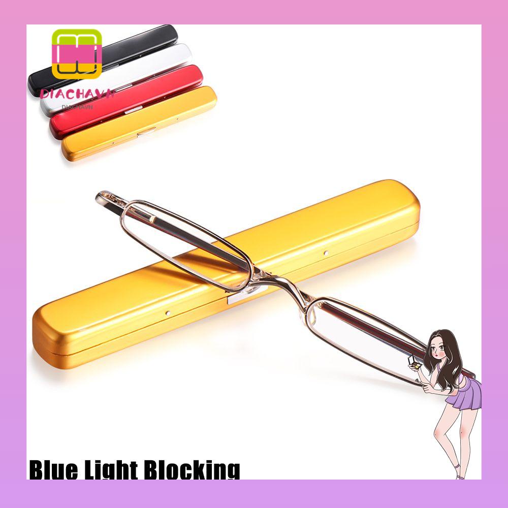 Kính Đọc Sách Mini Gọng Kim Loại 1.0~4.0 Chống Ánh Sáng Xanh