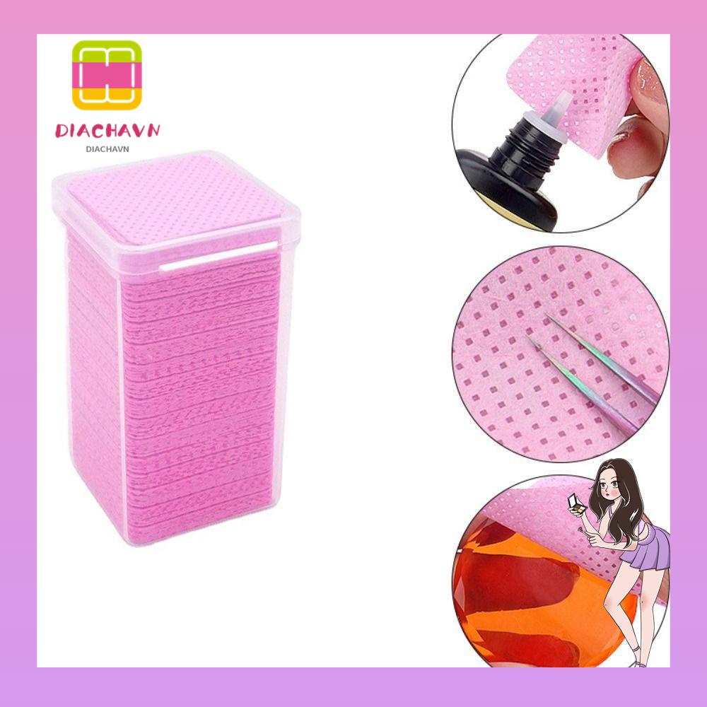 Hộp 200 Miếng Bông Tẩy Sơn Móng Tay Bằng Cotton Siêu Thấm Hút