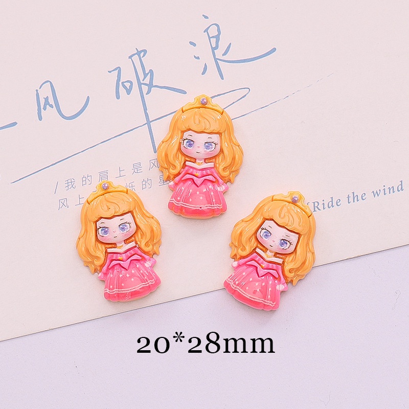 Charm Trang Trí Hình Công Chúa DJSNEY Cute | DIY Trang Trí Ddeco Ốp Điện Thoại, Kẹp Tóc, Tủ Lạnh