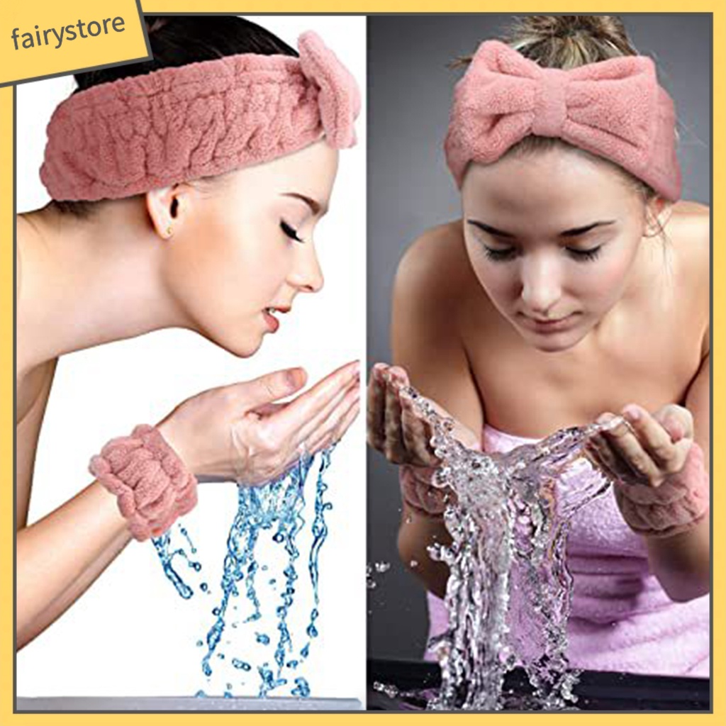 Băng Đô Cài Tóc Co Giãn Màu Trơn Thắt Nơ Lớn Cho Nữ