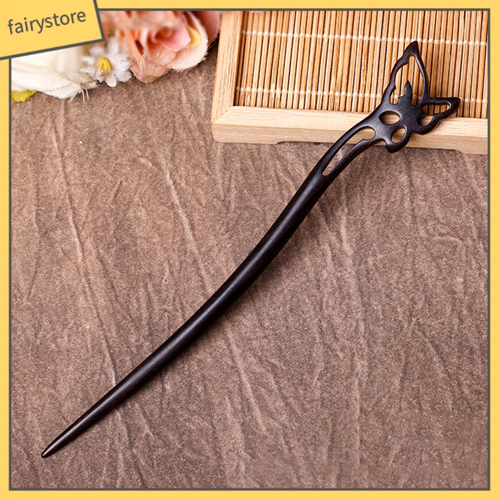 Trâm Cài Tóc Bằng Gỗ Trong Suốt Phong Cách Trung Hoa Cổ Điển Cho Nữ