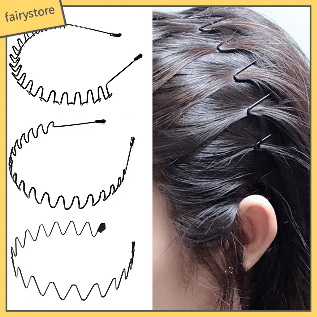 Set 3 Băng Đô Cài Tóc Màu Sắc Trơn Độ Co Giãn Cao Ổn Định Cao