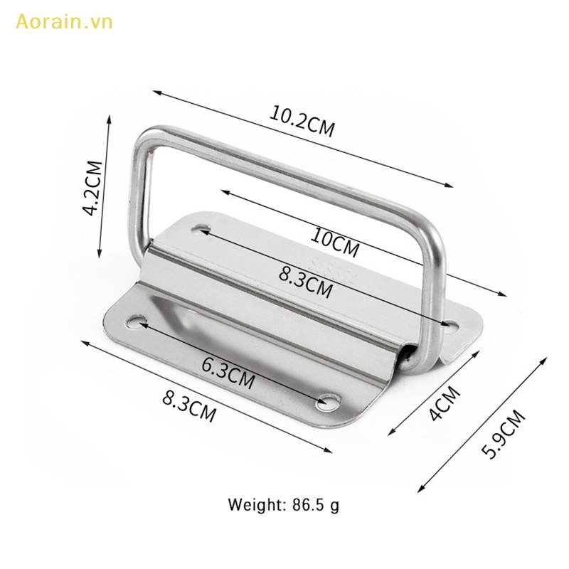 {Aorain} Tay Cầm Hộp Công Cụ Bằng Thép Không Gỉ Cứng Có Thể Gấp Lại Dễ Dàng Cài Đặt Cho Đồ Nội