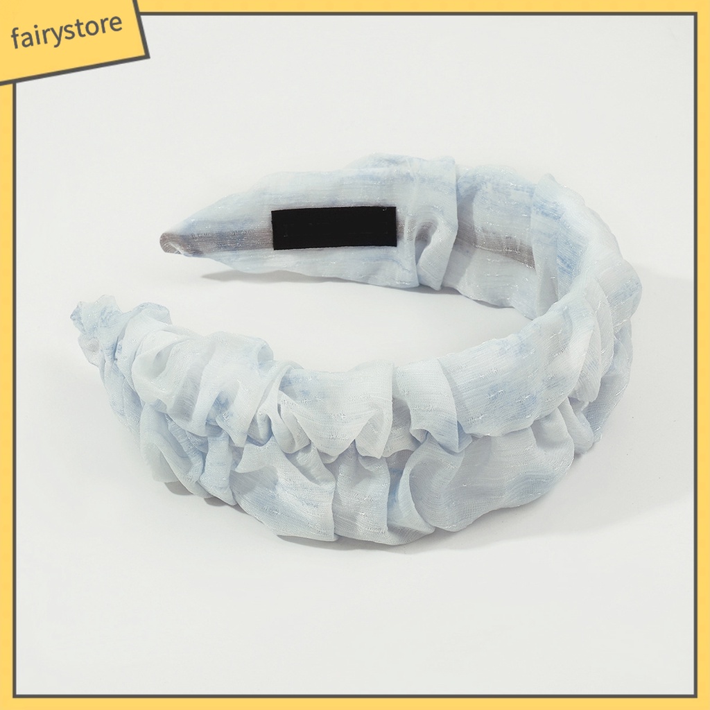 Băng Đô Vải Tuyn Chống Trượt Màu Sắc Gradient Ngọt Ngào Dành Cho Nữ