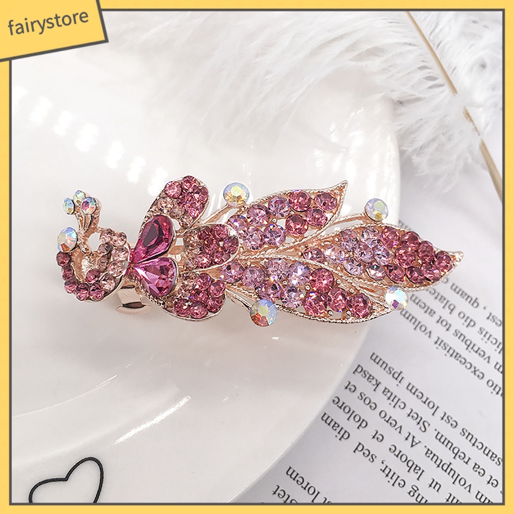 Kẹp Tóc Hợp Kim Đính Đá Nhiều Kiểu Dáng Cho Nữ