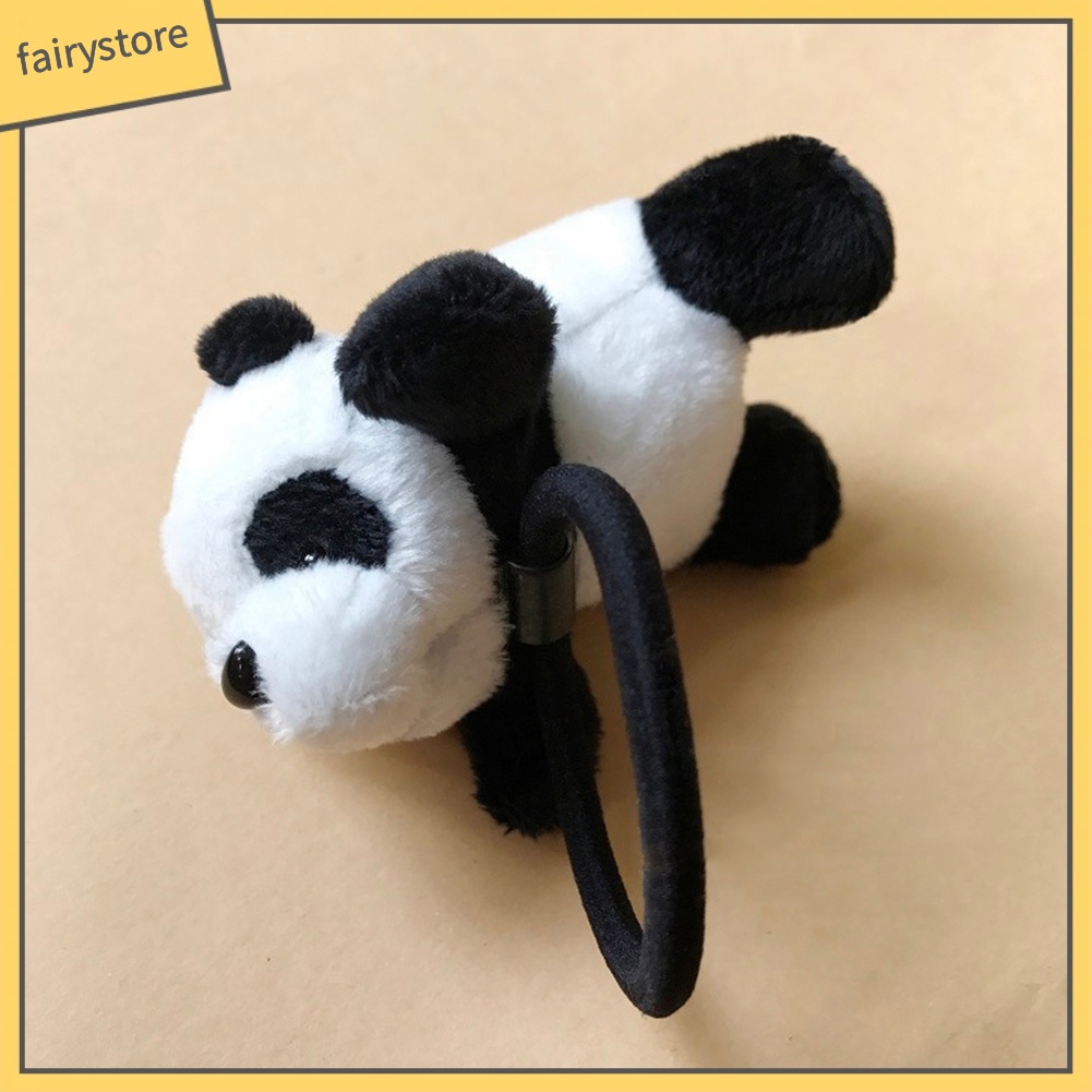 Băng Đô Cài Tóc Co Giãn Hình Gấu Trúc Hoạt Hình Đáng Yêu Cho Nữ