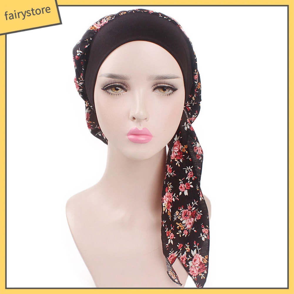 Mũ Trùm Đầu Bằng Cotton Co Giãn Thời Trang Cho Nữ