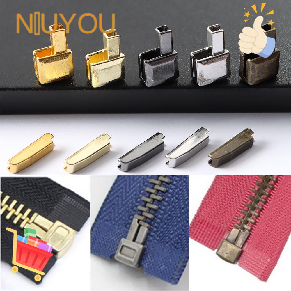 Set 10 Nút Chặn Dây Kéo 5 Màu Bằng Kim Loại