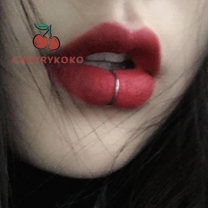 🍒🍒CHERRYKOKO Khuyên Môi Kẹp Không Cần Bấm Lỗ Cho Nữ