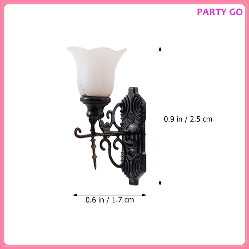 Set 4 Đèn LED 1 / 12 Trang Trí Nhà Búp Bê Phong Cách Vintage