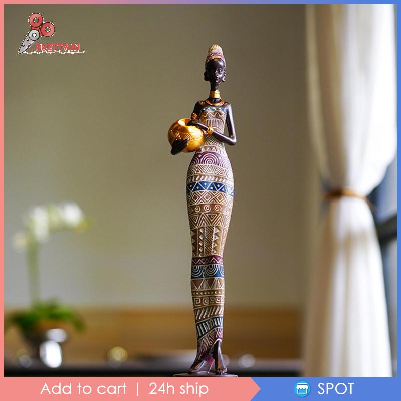 Tượng Người Phụ Nữ Châu Phi Prettyia1 Dùng Để Trang Trí Khách Sạn