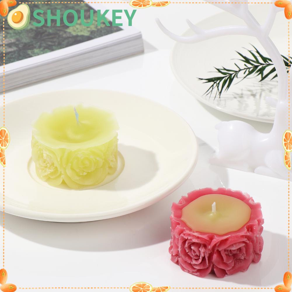 Khuôn Làm Nến Handmade DIY Hình Hoa Hồng 3D Bằng Silicone Tiện Lợi Dành Cho Trang Trí Tiệc Cưới