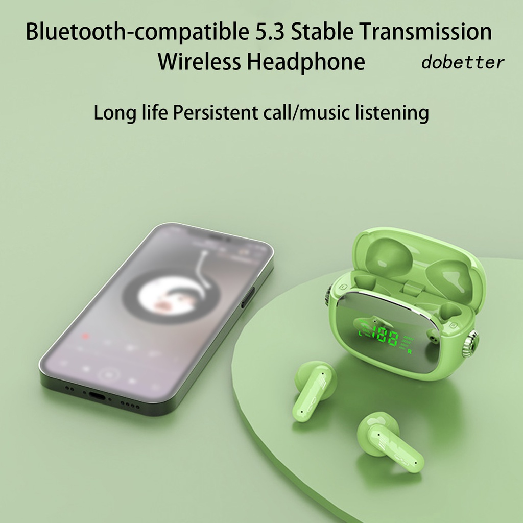 1 Bộ Tai Nghe Nhét Trong Không Dây Bluetooth 5.3 Âm Thanh HiFi Kỹ Thuật Số Dễ Thương