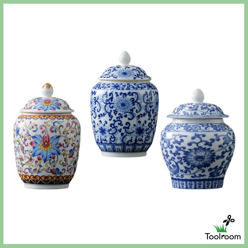 Lọ Gốm Đựng Trà Có Nắp Đậy Tiện Dụng