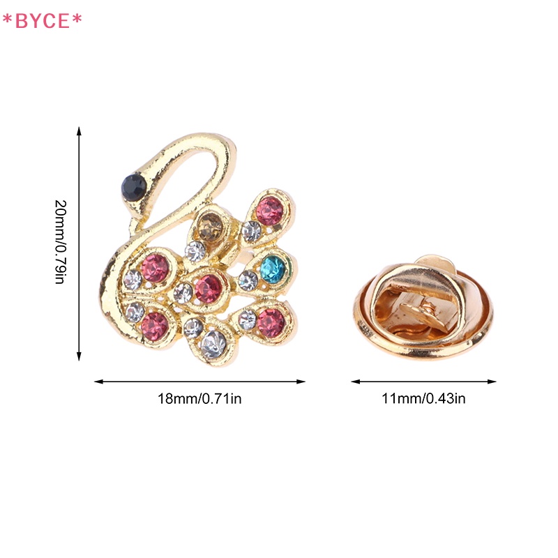 Ghim Cài Áo Hình Thiên Nga Đính Đá Chất Lượng Cao Cho Nữ Mới