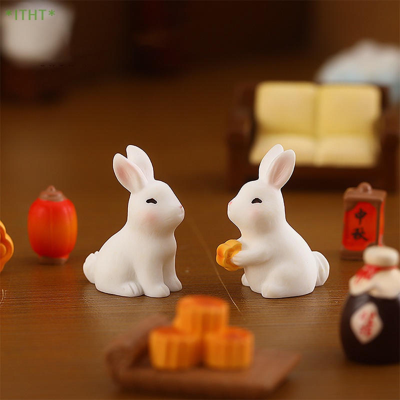 Itht &gt; Tượng Thỏ Hoạt Hình Bằng Nhựa Resin Thủ Công Trang Trí Lễ Hội Mùa Thu Và Sân Vườn Mới