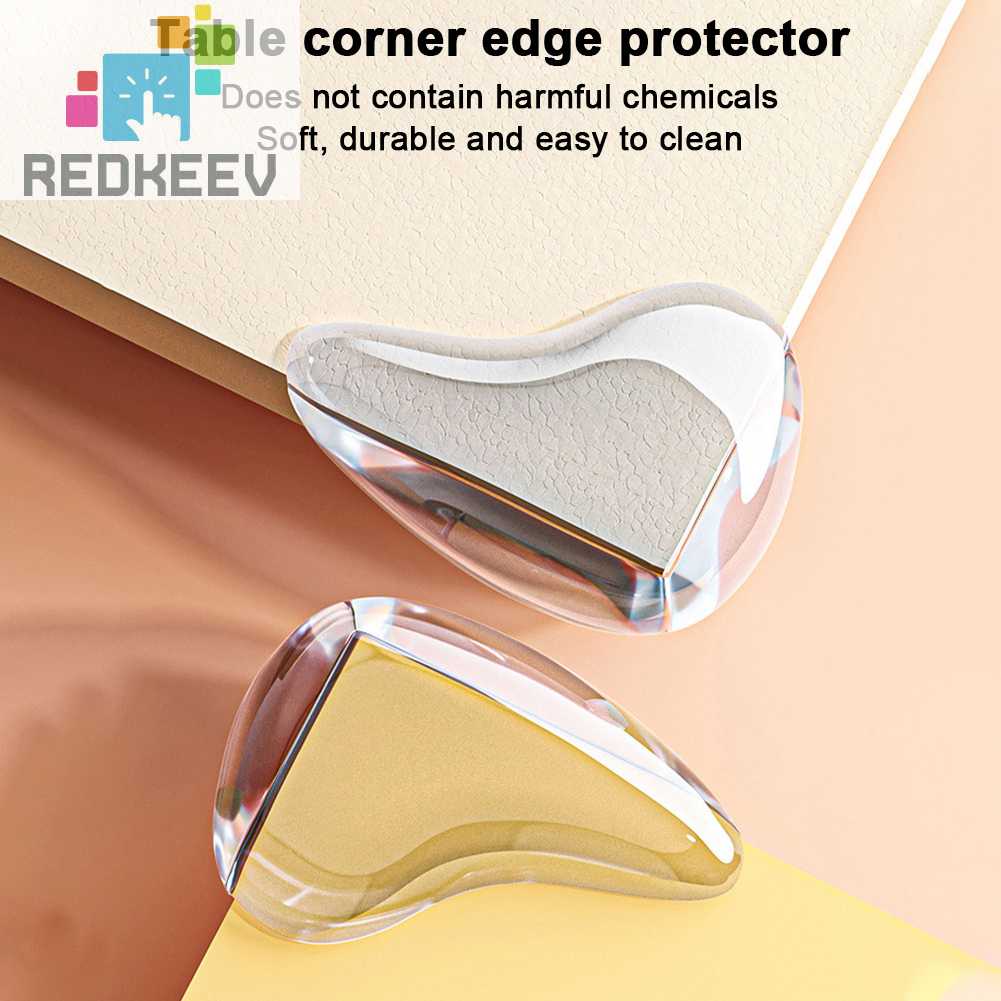 Bộ 10 Ốp Bọc Cạnh Bàn Bằng Silicon Bảo Vệ An Toàn Cho Bé